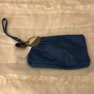 Brand new cobalt blue wristlet!!